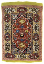 Knotted wool carpet, c1600 (1958). Artist: Unknown