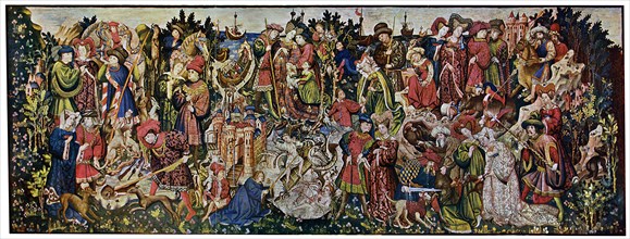 The Chatsworth Hunting Tapestries, first of the series, 1930. Artist: Unknown