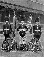 The colours and drums of the 2nd Grenadier Guards, 1896. Artist: J Thomson
