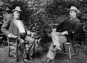 US President William McKinley and Vice-President Theodore Roosevelt, 1899 (1951). Artist: Unknown