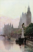 The Royal Air Force Memorial, the Embankment, London, c1930s. Artist: Unknown