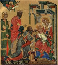 'The Adoration of the Magi', c1350 (1955).Artist: Master of the Vyssi Brod Altar