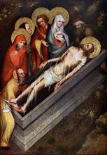 The Tomb of Christ', Master of the Trebon Altarpiece, about 1380, (1955). Artist: Master of the Trebon Altarpiece