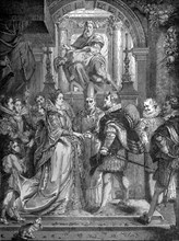 Marriage of Henry IV of France and Marie de' Medici, 17th December 1600 (1882-1884). Artist: C Aplante