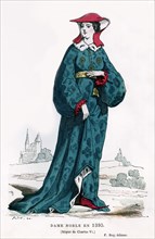 Noblewoman of the time of Charles VI of France, 1395 (1882-1884). Artist: Petit