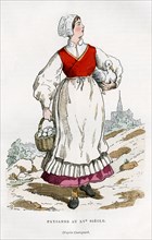 Peasant woman, 15th century (1882-1884). Artist: Unknown