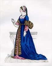 Lady from the court of Francis I of France, 16th century (1882-1884). Artist: Unknown