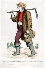 French peasant farm labourer, 16th century (1882-1884). Artist: Unknown