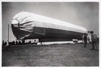 Zeppelin LZ 5 at Goeppingen, Germany, 1909 (1933). Artist: Unknown