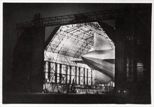 Preparations for a night flight, Zeppelin LZ 127 'Graf Zeppelin', 1933. Artist: Unknown