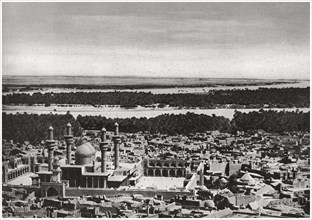 The Kadhimiya, the holy city near Baghdad, from an aeroplane, Iraq, 1925. Artist: A Kerim