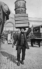 A Covent Garden market porter, London, c1922. Artist: Unknown