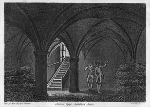 Ancient crypt, Guildford, Surrey, 1785.  Artist: Godfrey