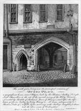 The south gates, Dukes Place, near Aldgate, London, 1793. Artist: Unknown