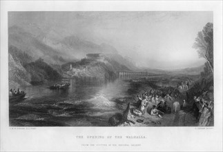 'The Opening of the Walhalla', 19th century.Artist: C Cousen