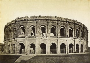 Roman amphitheatre, Nimes, France, late 19th or early 20th century. Artist: Unknown