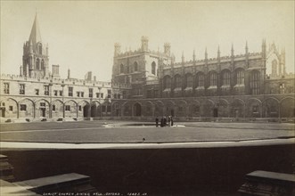 Dining hall, Christ Church College, Oxford, Oxfordshire, late 19th or early 20th century. Artist: Unknown