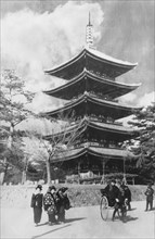 Pagoda, Nara, Japan, late 19th or early 20th century. Artist: Unknown