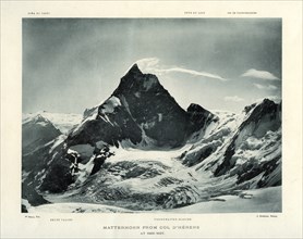 The Matterhorn from the Col d'Herens, Switzerland, c1900. Artist: J Brunner