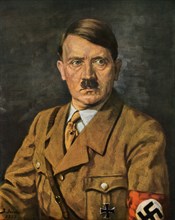 Portrait of Adolf Hitler, 1933.Artist: B von Jacobs