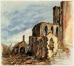 'Ruins of a Cloister in Messines', December 1914. Artist: Adolf Hitler