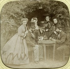 'The Card Game', c1850. Artist: Unknown