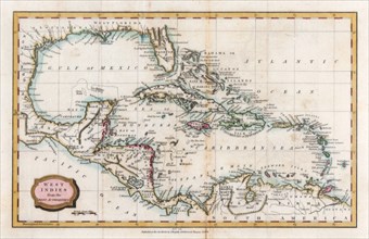 Map of the West Indies, 18th century(?).Artist: Barlow