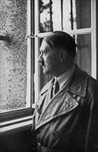 Adolf Hitler looks out of his cell window at Landsberg Fortress, Bavaria, Germany, 1934. Artist: Unknown