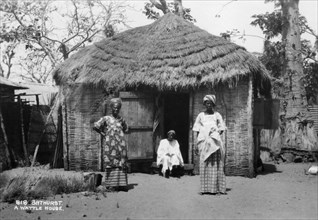 A wattle house, Bathurst, Gambia, 20th century. Artist: Unknown