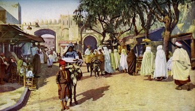 Street scene, Kairouan, Tunisia, c1924. Artist: Unknown