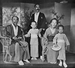Prince and Princess Ito of Japan and their family, 1909.Artist: Herbert Ponting
