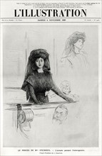 Marguerite Steinheil on trial, cover of L'Illustration', 6 November 1909. Artist: L Sabattier