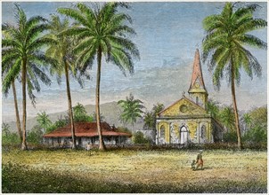 Church, Samoa, c1875. Artist: Unknown