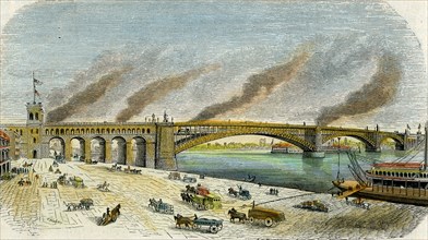 Eads Bridge, St Louis, Missouri, USA, c1874. Artist: Unknown