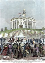 Capture of Vicksburg, Mississippi, by the Union army, American Civil War, 4 July 1863. Artist: Unknown