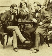 'Chess and Cards', c1850s. Artist: Unknown