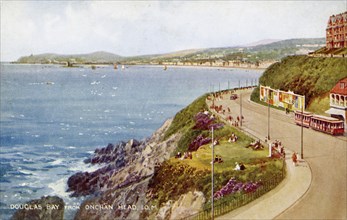 Douglas Bay from Onchan Head, Isle of Man, c1930s-c1940s(?).Artist: Valentine & Sons Ltd