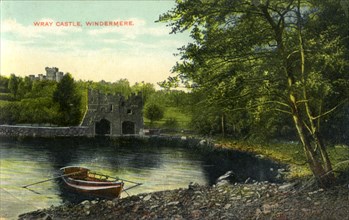 Wray Castle, Claife, Lancashire, early 20th century(?). Artist: Unknown