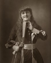 British actress Alice Atherton in 'Oliver Grumble', 1886. Artist: Barraud