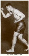 Primo Carnera, Italian boxer, 1938. Artist: Unknown