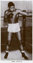 Joe Louis, American boxer, 1938. Artist: Unknown