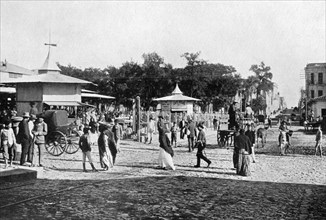 Market place, Asuncion, Paraguay, 1911. Artist: Unknown