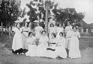Group of Paraguayan women, Carapegua, Paraguay, 1911. Artist: Unknown