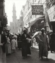 Bazaar of El Ghoria, Cairo, Egypt, 20th century. Artist: J Dearden Holmes