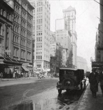 Broadway and the Times Building, New York City, USA, 20th century. Artist: J Dearden Holmes