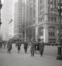 Lower Broadway, New York City, USA, 20th century. Artist: J Dearden Holmes