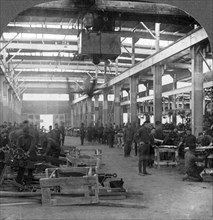 American Army ordnance repair shops at Mehun-sur-Yèvre, France, c1918-c1919. Artist: Keystone View Company