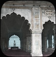 Interior of the Diwan-i-Khas, Red Fort, Delhi, India, late 19th or early 20th century. Creator: Unknown.