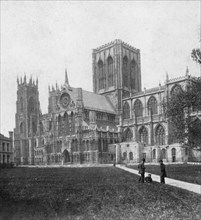 South-east view of York Minster, Yorkshire, late 19th or early 20th century. Artist: Unknown