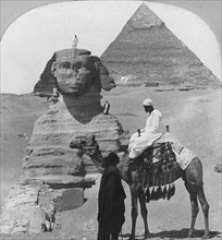 The Great Sphinx of Giza, Egypt, 1899.  Artist: The Fine Art Photographers Co